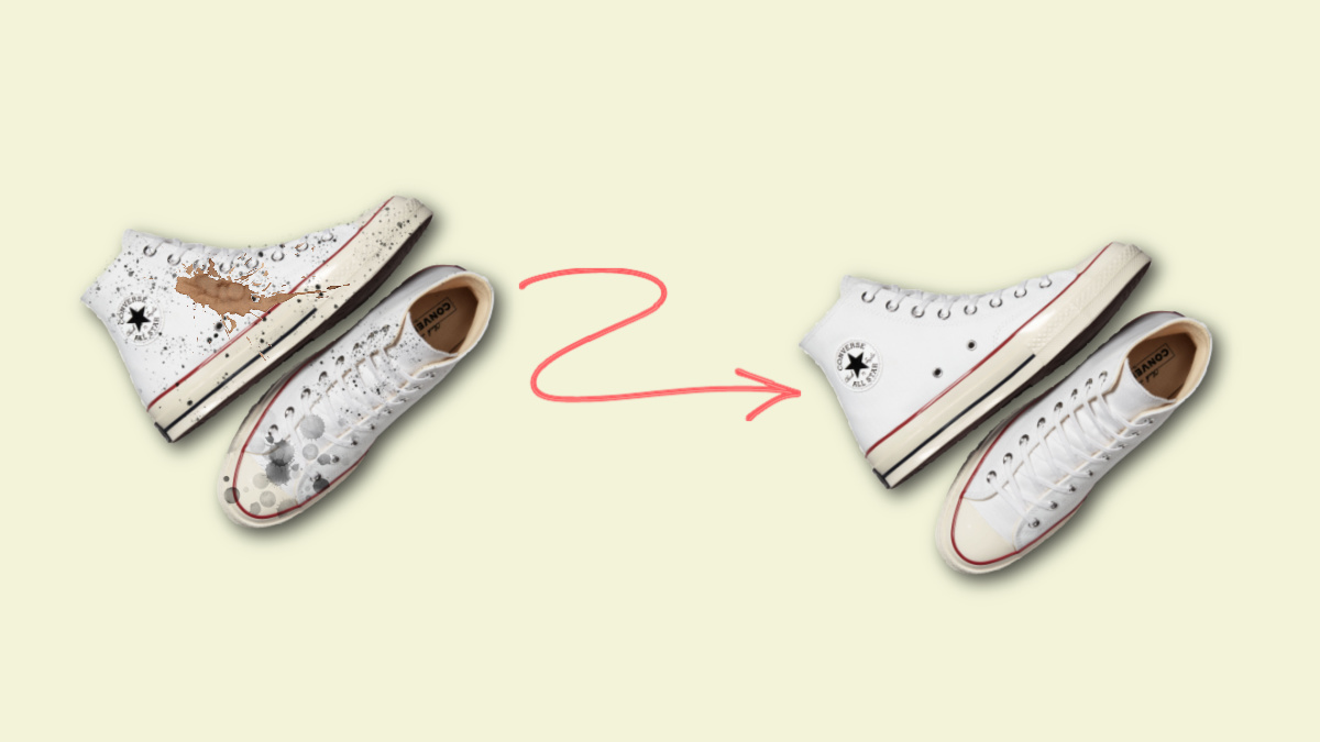 how to clean converse