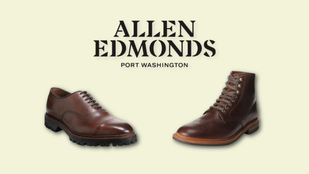 best allen edmonds shoes - higgins mill boot, park avenue oxford & logo