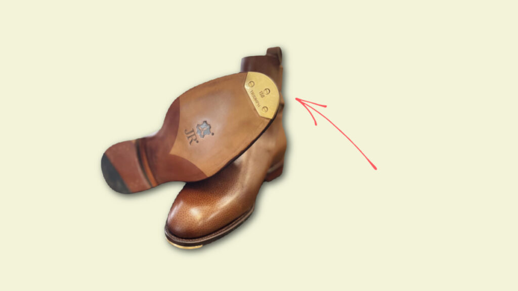 toe taps - dress shoes with top taps & arrow