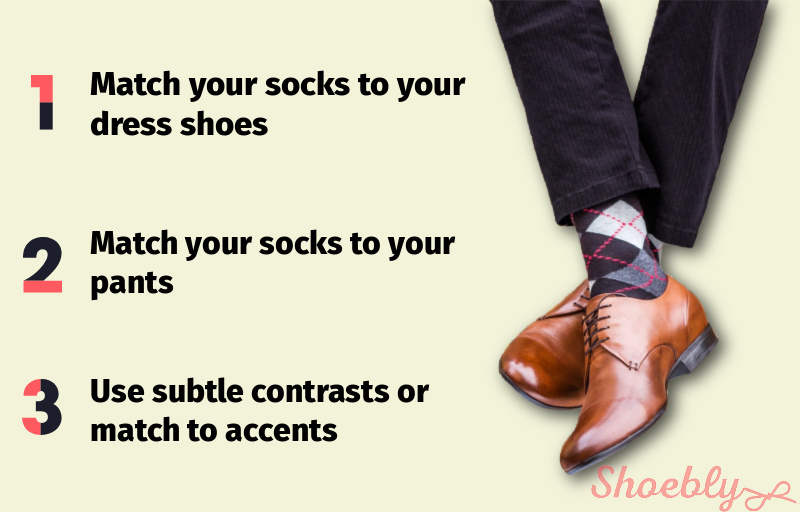 How to Wear Socks With Dress Shoes Infographic