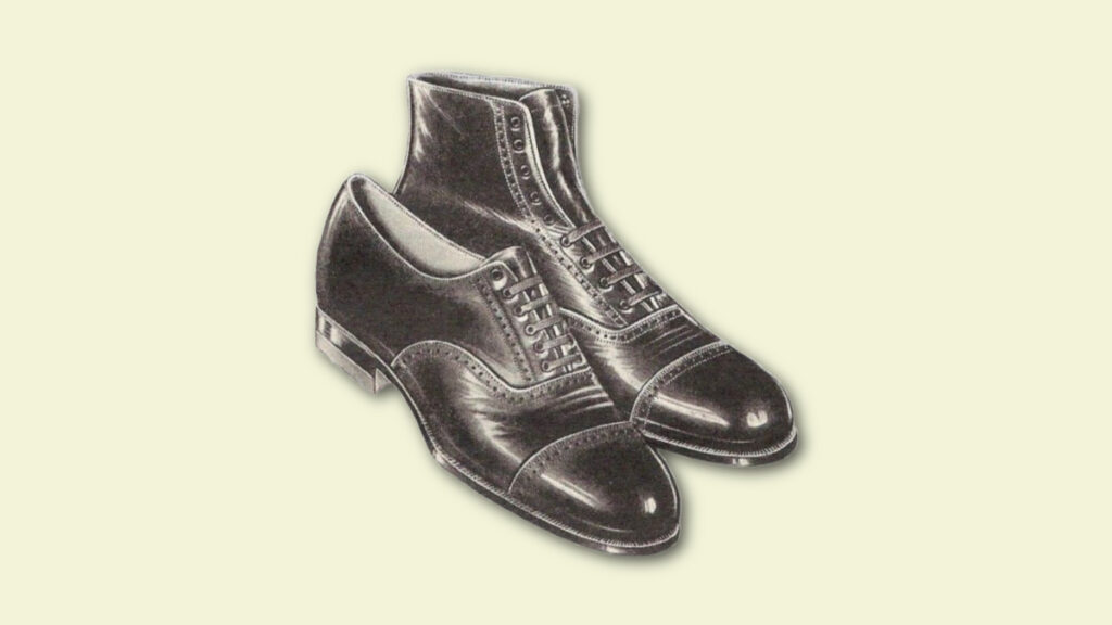 history of dress shoes for men - men's 1920s shoes